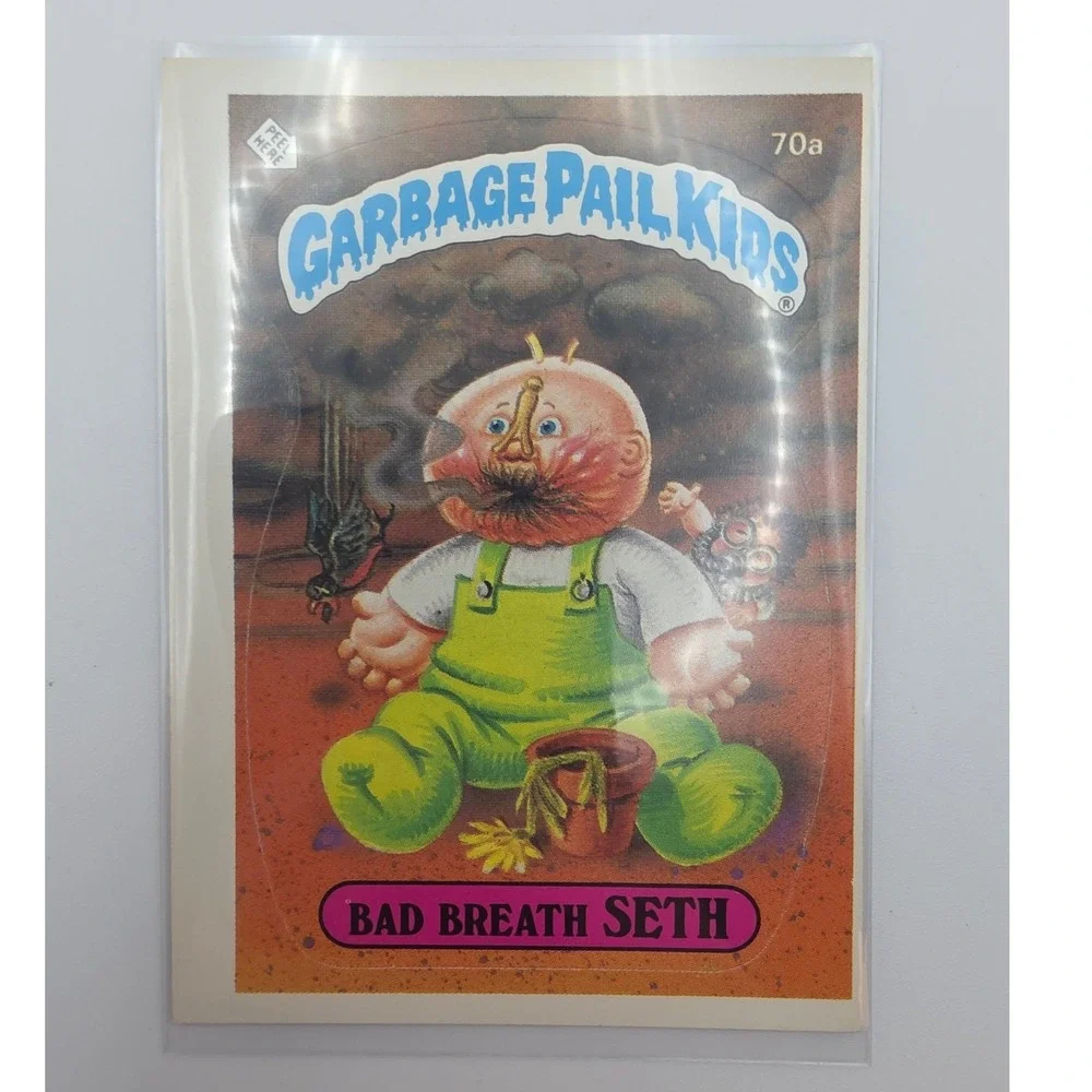 Topps Garbage Pail Kids OS2 Bad Breath Seth Good 70a Miscut
